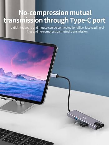 Netac LK-HC031 4 في 1 Type-C محطة إرساء متعددة الوظائف USB C Hub