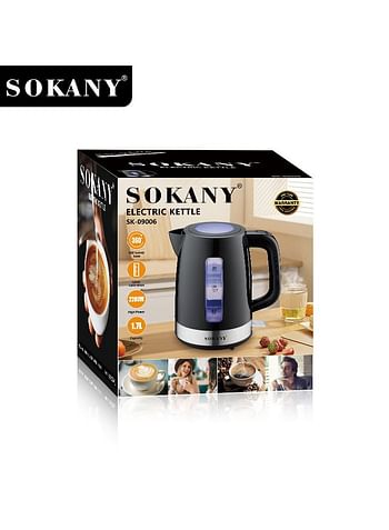 sokany Sokany Electric Kettle 1.7 Liter - 2200 W -Black