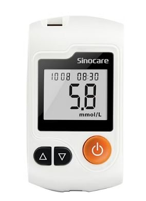 SINOCARE Blood Glucometer Device Model GA-3 kit