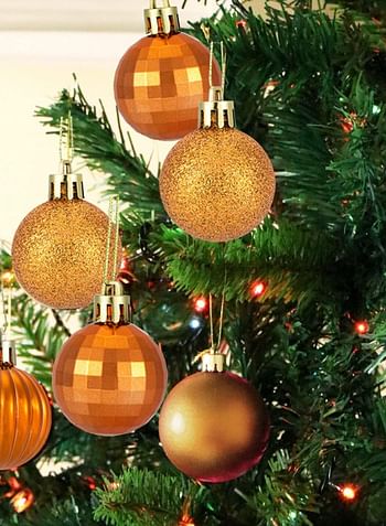 Shatterproof Christmas Ball Ornaments in 2 Classic Finishes for Christmas Tree Decoration