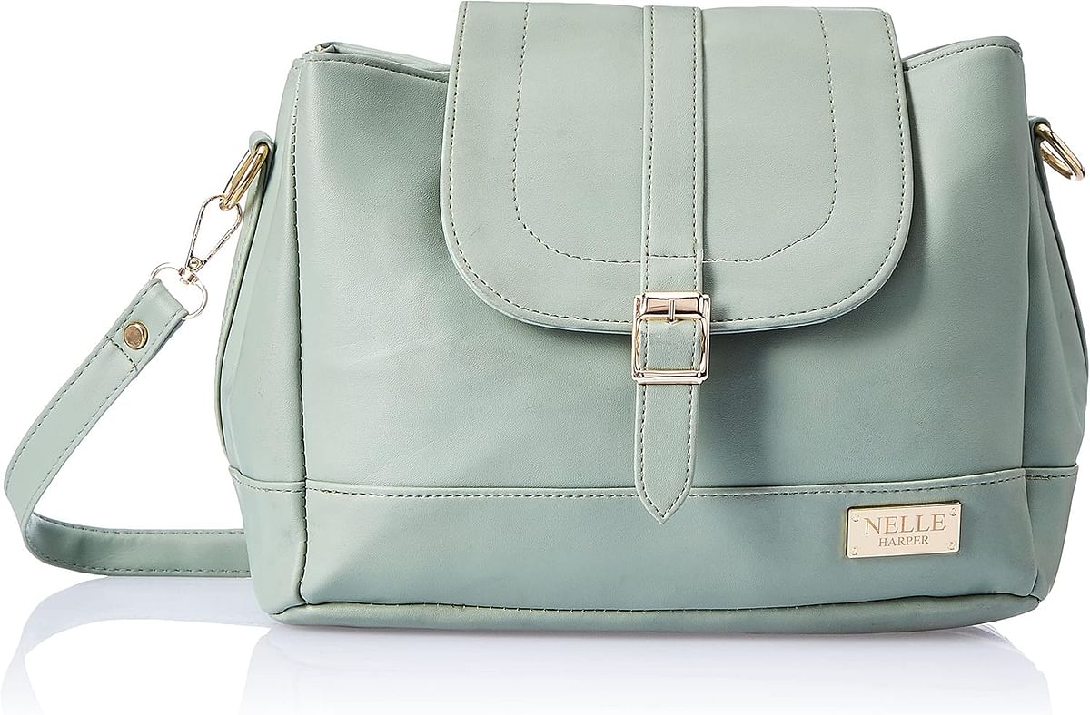 Nelle Harper Pu Leather Latest Fashion Handbags For Women Moss Green