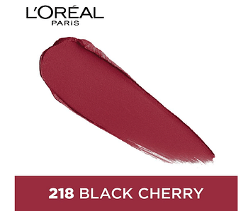 L'Oreal Paris Color Riche Moist Matte Lipstick, 218 Black Cherry