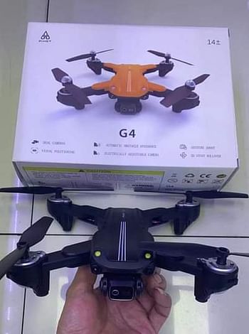 G4 Drone Dual Cameras Automatic Obstacle Avoidance Gesture Shoot 3D Stunt Rollover Electricity Adjustable Camera Visual Positioning