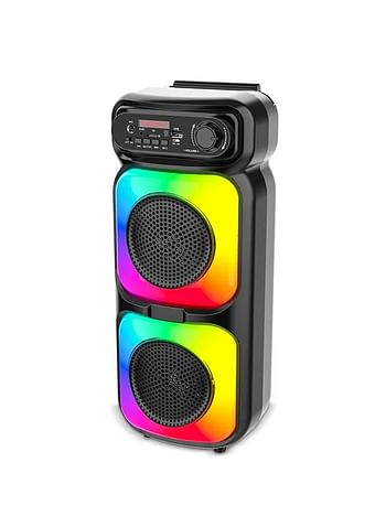 Bluetooth Portable Outdoor Double 4 inch Wireless Karaoke Party Speaker