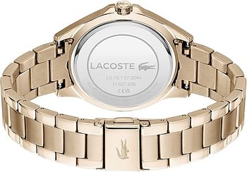 Lacoste Women's Analogue Quartz Watch with Rose Gold Stainless Steel Bracelet 2001268