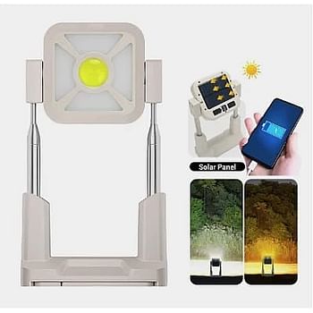 Multifunction Solar Light Stretchable LED Lights Outdoor Portable Hand Torch Rechargeable Floodlights Camping Work Spotlight, 10000 Lumens Solar Street Light Outdoor