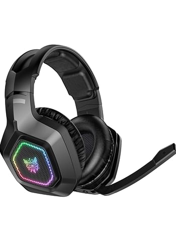 ONIKUMA B100 2.4G Wireless Bluetooth 5.3 Wired Over-ear Headset RGB Light E-sports Gaming Headphone