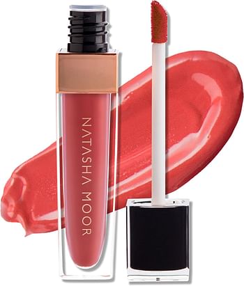 NATASHA MOOR: Molten Matte Liquid Lipstick - Long-Lasting, Hydrating, Matte Finish with Moisturizing Vitamin E - Waterproof, Kiss-Proof, Cruelty-Free - 12-Hour Stay Power - DRIVE