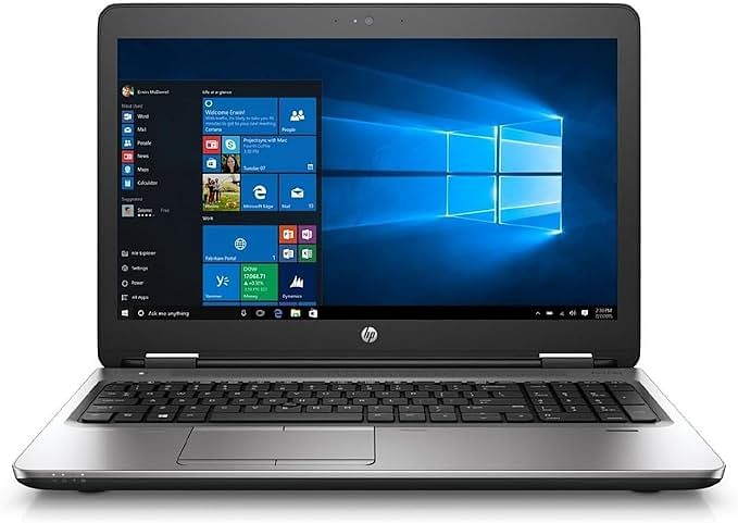 HP ProBook 650 G3 Business Laptop 15.6 Inch HD 7th Generation Windows 10 Pro Intel Core i5-7300U 2.5GHz Up to 3.1GHz Backlit Keyboard Fingerprint CAM 64Bit 512GB SSD - 16GB RAM - Grey