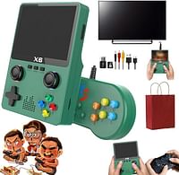 X6 Handheld Game Console, X6 Retro Game Console 15000+ Games, 3.5 inch Screen Mini Retro Game Console, Double 3D Joystick, X6 Game Console  Multicolor