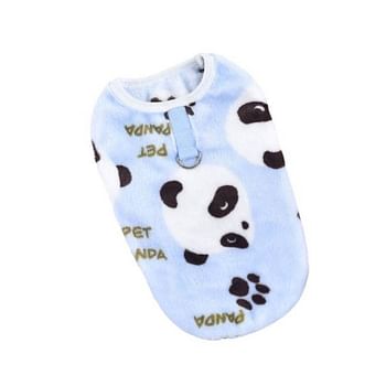 Hong Pet Flannel Print Vest Small - Blue