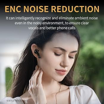 Netac LK-95A True Wireless ANC Earbuds BT 5.3+EDR Power Display Touch Control 30 Hours of Battery Life