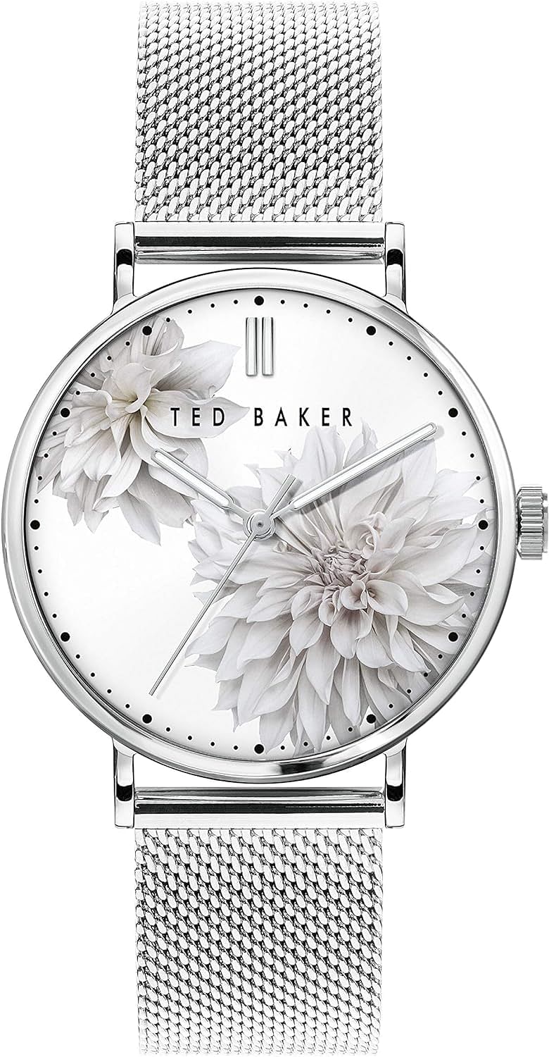 Ted Baker Women's Quartz Stainless Steel Strap Silver, 18 Casual Watch BKPPHF0099I - Silver