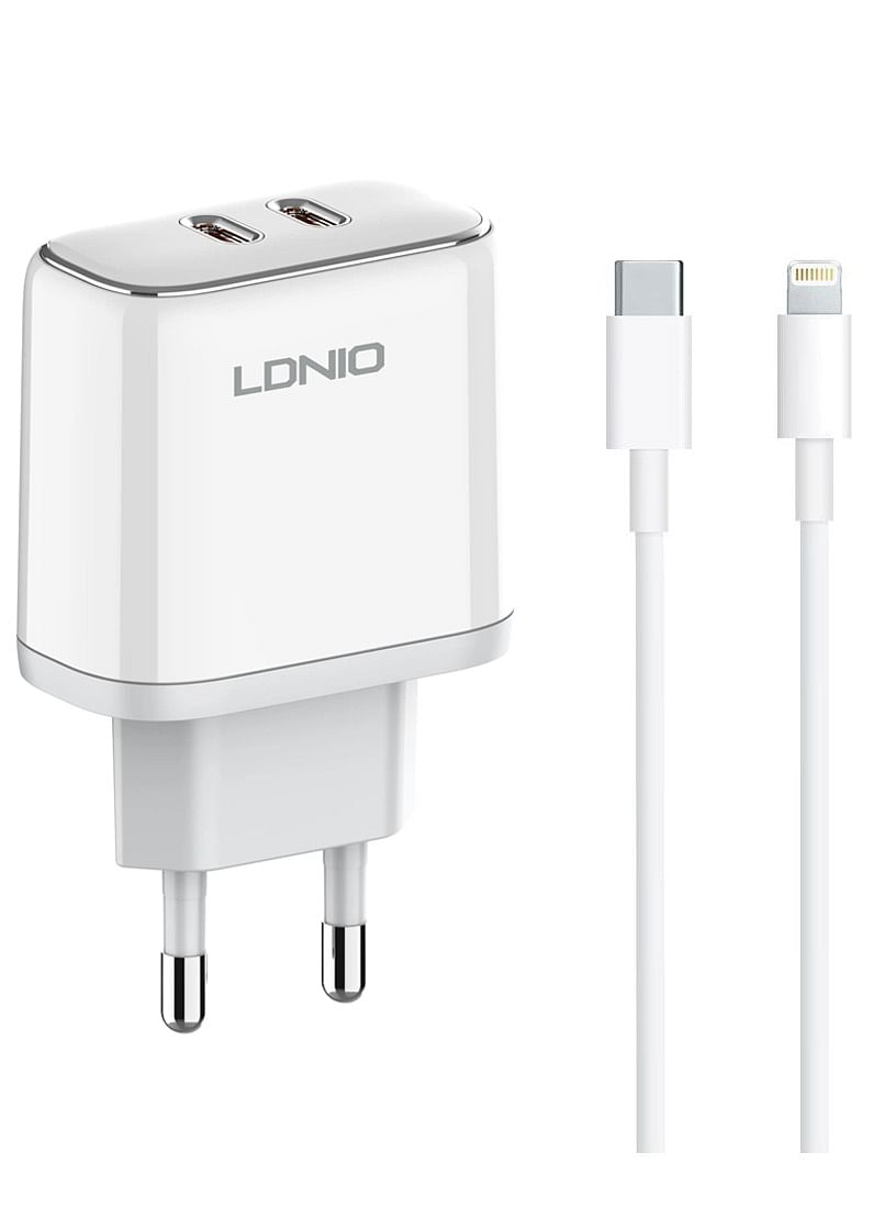 LDNIO A2528C Dual PD Charger - 35W Super Fast Charging