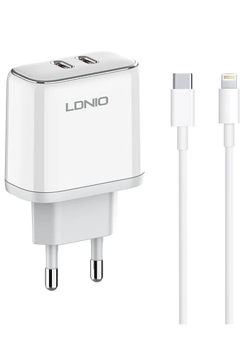 LDNIO A2528C Dual PD Charger - 35W Super Fast Charging