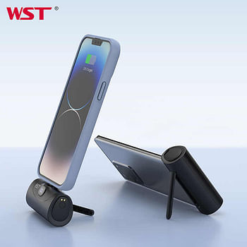 WST Power Bank Fast Charging Phone Holder 5000Mah Portable Charger Capsule Type-C Output Plug Power Bank