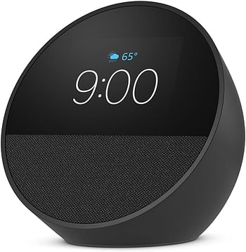 Echo Spot Speaker With Alarm Clock Black