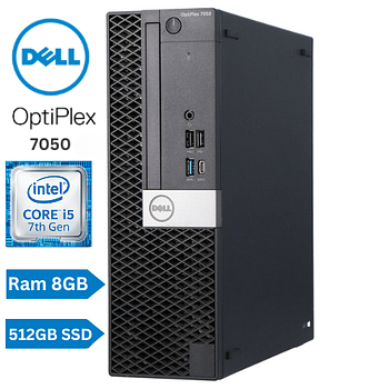 Dell OptiPlex 7050 SFF Intel Core i5-7th Generation Windows 10 Pro 512GB SSD - 8GB DDR4 RAM - Black