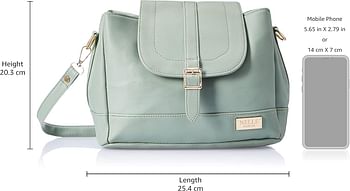 Nelle Harper Pu Leather Latest Fashion Handbags For Women Moss Green