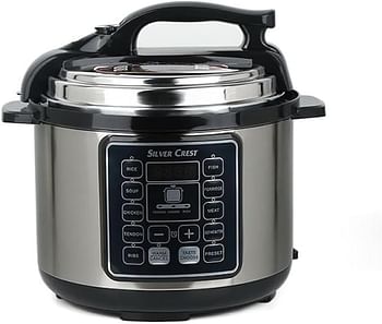 SILVER CREST 10 In 1 Electric Pressure Cooker Instant Programmable Smart Pot 1050 Watts Rice Cooker