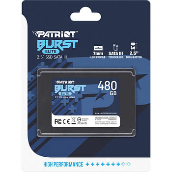 Patriot Burst Elite 2.5" Sata III SSD 480GB (PBE480GS25SSDR)