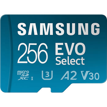 Samsung Micro SD Memory Card 256GB Evo Select With Adapter 160MB/S (MB-ME256SA/AM)