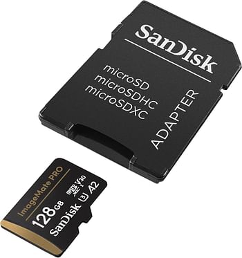 SanDisk Memory Card Micro SD Imagemate Pro With Adapter 200MB/S (SDSQXCD-128G-AWCJA) 128GB