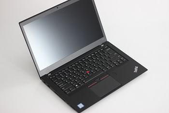 لاب توب لينوفو ثينك باد T460s مقاس 14 بوصة، معالج إنتل كور i7، الجيل السادس، ذاكرة وصول عشوائي 12 جيجابايت، قرص SSD سعة 512 جيجابايت، نظام التشغيل ويندوز 10 برو - أسود