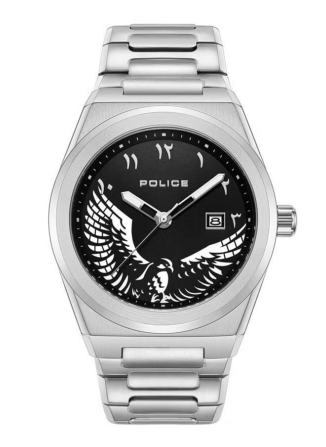 Police Men's Silver Analog Stainless Steel Strap Watch PEWJH2228006