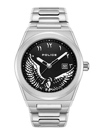 Police Men's Silver Analog Stainless Steel Strap Watch PEWJH2228006