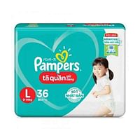 Pampers Pants Diapers ECONOMY L 36 Pieces * pack of 4 (144pcs)