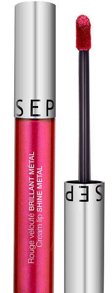 SEPHORA COLLECTION Cream Lip Stain Metallic Matte Liquid lipstick 27 Fizzy Fushia 5ml..