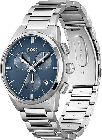 Hugo Boss Men's Blue Dial Stainless Steel Watch - 1513927