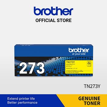 Brother Genuine TN273Y Standard Yield Yellow Ink Printer Toner Cartridge, Prints up to 1,300 pages