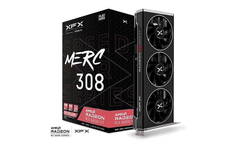 XFX Speedster MERC 308 AMD Radeon RX 6650 XT Graphics Card - High-Performance Gaming Solution