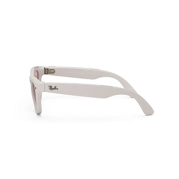 Rayban Meta Skyler Smart Sunglasses Shiny Chalky Gray  - Cinnamon Pink