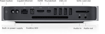 Apple Mac Mini (2.3GHz Dual-Core Intel Core i5, 2GB DDR3 RAM, 500GB HDD) – Compact Desktop Computer with Intel HD Graphics 3000, Ideal for Everyday Home and Office Tasks