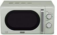 De'Longhi Retro 20L 800W Argento Flora Solo Standard Microwave Cream P80H20L-KJ