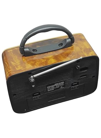 Portable Retro Radio FM AM SW 3 Band Portable Radio Wooden Radio Am Fm