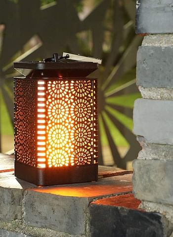 SolarLantern Hanging Outdoor Hanging Solar Garden Lights Decorative Retro Waterproof Solar Lamp for Patio Yard Pathway Terrace