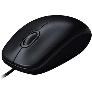 Logitech M90 Wired Mouse Full Size Comfortable (910-001793) Black