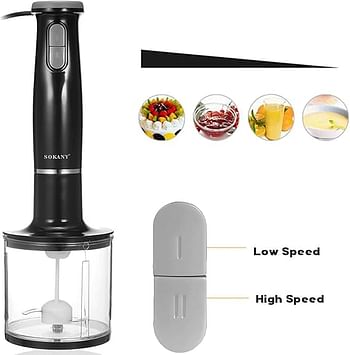 Sokany 5 In 1 Hand Blender & Food Mixer - 800 Watt (SK-1714-5)