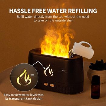 Flame Aroma Diffuser Best In Quality Serenity and Ambiance Unique Natural Flame Versatile Functionality Comfort / Aroma Diffusion And Humidity Improvement Perfect For Home Or Office Use