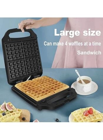 Sokany (SK-813) Waffle Maker 4 Chip - 1400W - Black