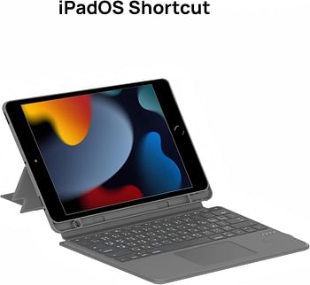 SMART Premium Wireless Keyboard CaseSMART Premium Wireless Keyboard Case for iPad 10.2'', Custome Gestures, iPadOS Shortcuts, Trackpad with customized Wake up/Sleep, Built in Kickstand, Pencil slot for iPad 10.2'', Custome Gestures, iPadOS Shortcuts, Trac