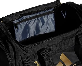 adidas Unisex Defender 4 Small Duffel Bag One Size - Black, Gold Metallic