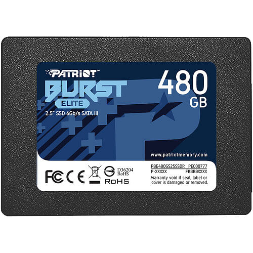 Patriot Burst Elite 2.5" Sata III SSD 480GB (PBE480GS25SSDR)