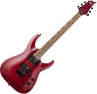 Esp Ltd - H200 Series Flamed Malpe See Thru Red Finish