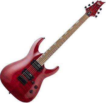 Esp Ltd - H200 Series Flamed Malpe See Thru Red Finish