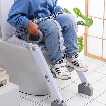 Children Baby Potty Toilet Seat Chair Trainer Training For Kids With Step Stool Ladder Random color